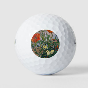Balles De Golf Vincent van Gogh - Papillons et Coquelicots