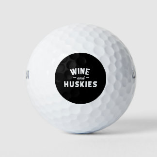 Balles De Golf Vins Et Huskies