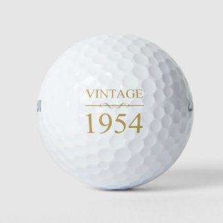 Balles De Golf Vintage 1954 70e anniversaire