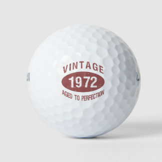 Balles De Golf Vintage 1972 50th Birthday