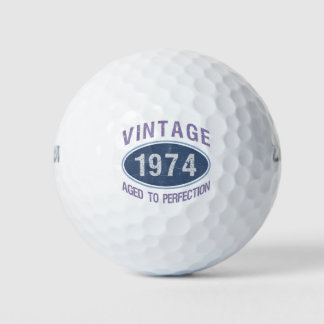 Balles De Golf Vintage 1974 50e anniversaire