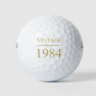 Balles De Golf Vintage 1984 40e anniversaire