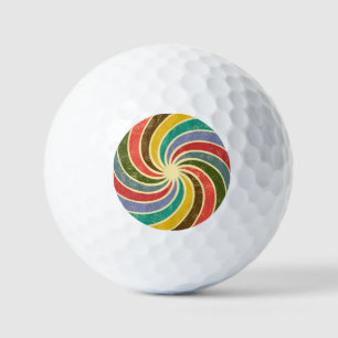 Balles De Golf Vintage Grunge Abstrait Arrière - plan nettoyable.