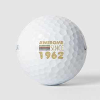 Balles De Golf Vintage stupéfiant 1962 60e anniversaire
