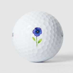 Balles De Golf Violet bleu Pansy