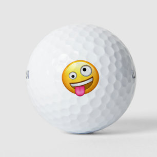 Balles De Golf Visage avec un grand et un petit oeil - Emoji