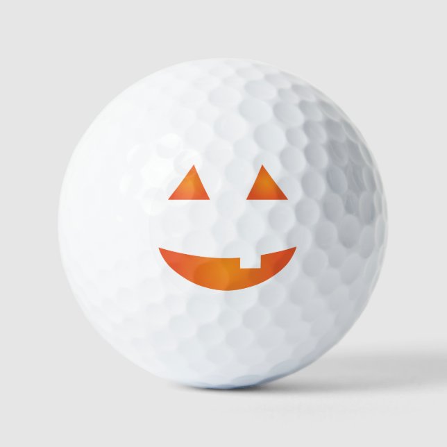 Balles De Golf Visage de citrouille (Recto)