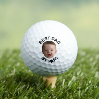 Balles De Golf Visage personnalisé Meilleur papa Par Nouveau Papa