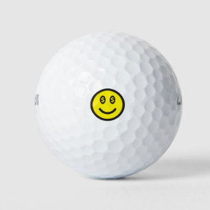 Balles De Golf Visage souriant