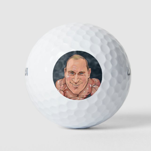 Balles De Golf Vladimir Poutine (Devant)