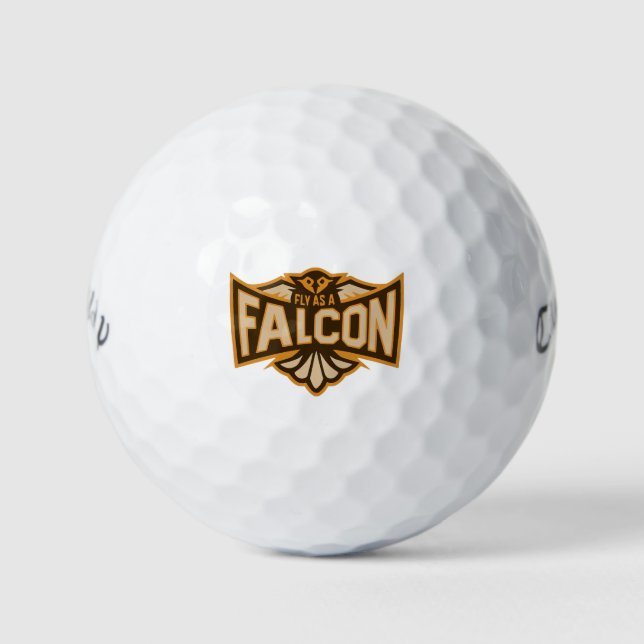 Balles De Golf Voler Comme Un Faucon Sepia (Devant)