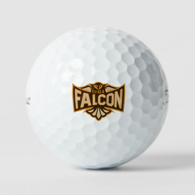 Balles De Golf Voler comme un faucon sépia (Recto)