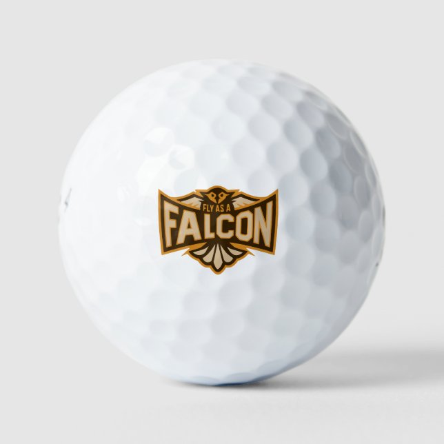 Balles De Golf Voler comme un faucon sépia (Devant)