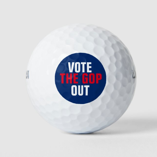 Balles De Golf Votez le Modèle électoral du GOP Out 2020 (Devant)