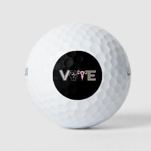 Balles De Golf Votez Livres Interdits Droits Reproductifs BLM LGB