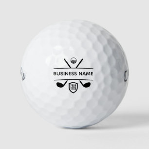 Balles De Golf Votre entreprise de logo   Club de golf minimalist
