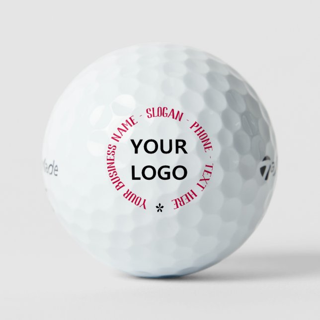 Balles De Golf Votre Logo Texte Personnalisé Timbres Golf Balls M (Recto)