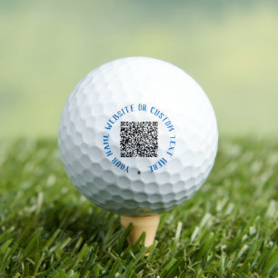Balles De Golf Votre QR Code Scan Custom Text Timbres Golf Balls