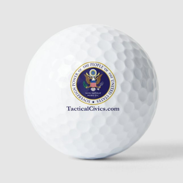 Balles De Golf Votre sceau de fonction publique - Possédez-le !Ba (Recto)