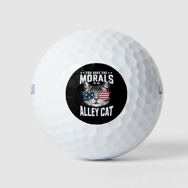Balles De Golf Vous Avez La Morale D'Un Chat Alley Drôle plaisant (Devant)