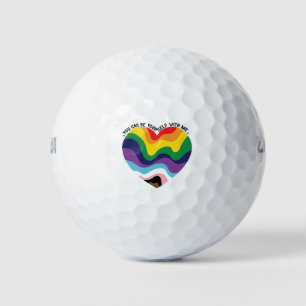 Balles De Golf Vous pouvez être vous-même avec moi LGBT Transgenr