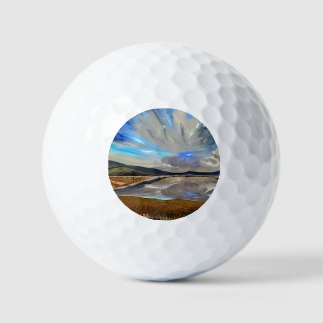 BALLES DE GOLF VUE DU LAC (Recto)