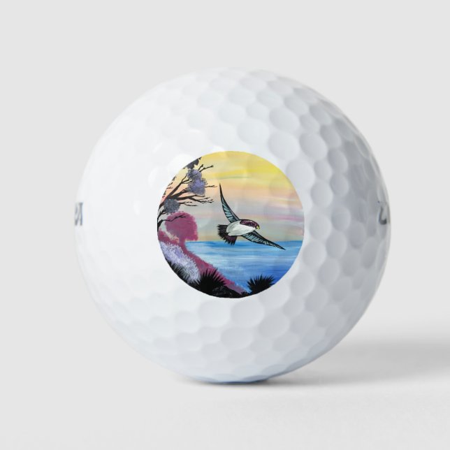 Balles De Golf Vue Oiseaux (Devant)