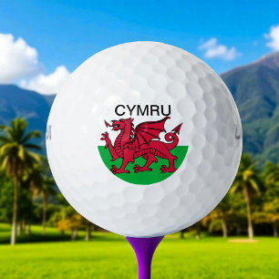 Balles De Golf Wales Welsh Red dragon Cymru Drapeau Voyage