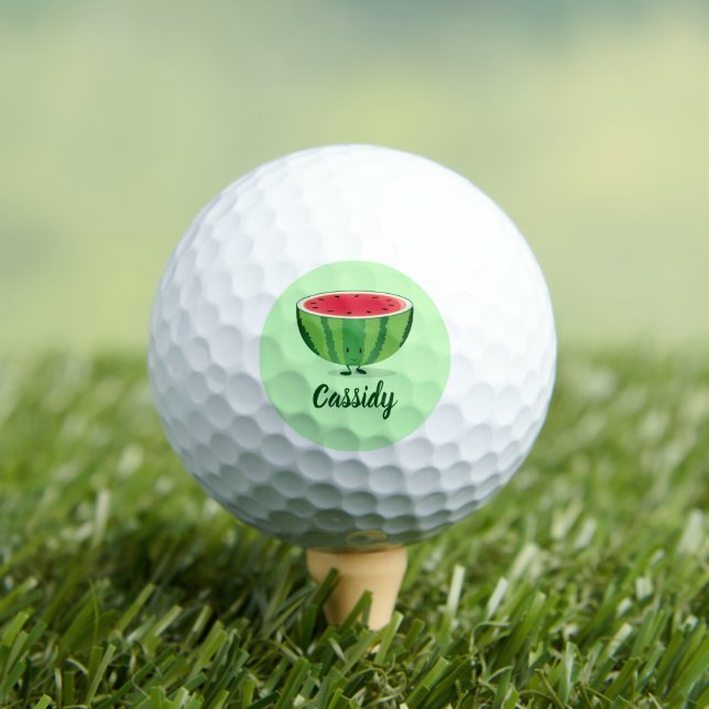 Balles De Golf Watermelon Green Name Food (T-shirt Insitu)
