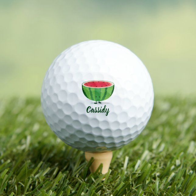 Balles De Golf Watermelon Nom Food Golf Balls (T-shirt Insitu)
