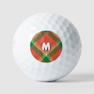 Balles De Golf Watermelon Tartan Golf Balls