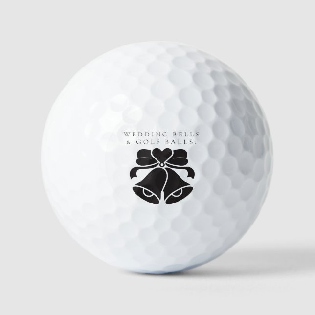 Balles De Golf 'Wedding Bells & Golf Balls' Wedding Favor Gift  (Recto)
