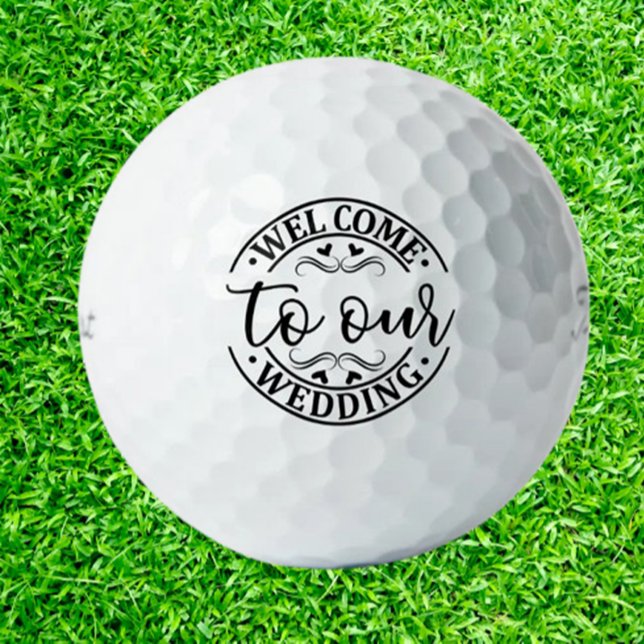 Balles De Golf  Wedding Welcome   (Welcome to the Celebration – A Special Gift for Our Wedding Party)