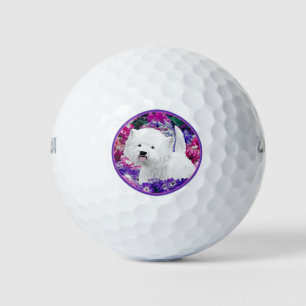 Balles De Golf West Highland White Terrier Peinture Chien Art