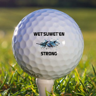 Balles De Golf Wet'suwet'en Forte couleur horizontale de la plume