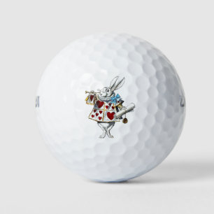 Balles De Golf White Rabbit Alice Wonderland Hearts Fourre-tout