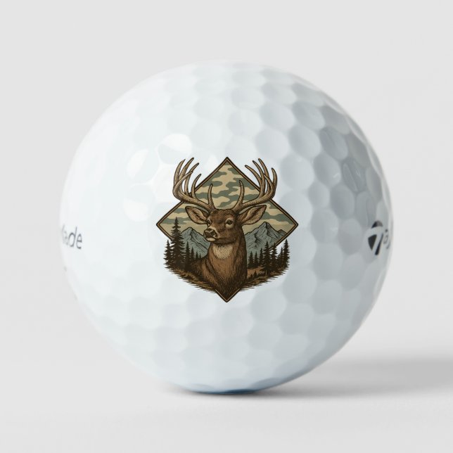 Balles De Golf Wilderness Buck Camo Golf Ball (Recto)