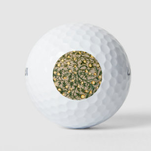 Balles De Golf William Morris Fruit Floral Jardin Fleur Classique