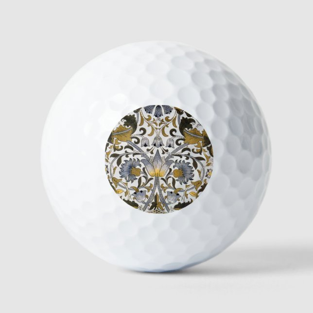 Balles De Golf William Morris Lodden Fleur florale (Recto)