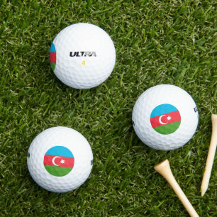 Balles De Golf Wilson Golf Ball avec drapeau d'Azerbaïdjan