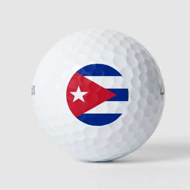Balles De Golf Wilson Golf Ball avec drapeau de Cuba (Devant)