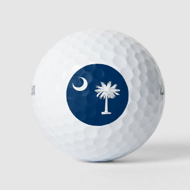 Balles De Golf Wilson Golf Ball avec drapeau de la Caroline du Su (Devant)