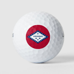 Balles De Golf Wilson Golf Ball avec drapeau de l'Arkansas, États