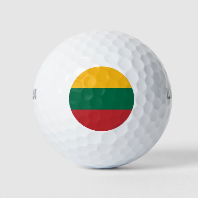 Balles De Golf Wilson Golf Ball avec drapeau de Lituanie (Devant)