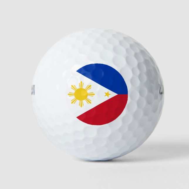 Balles De Golf Wilson Golf Ball avec drapeau des Philippines (Devant)