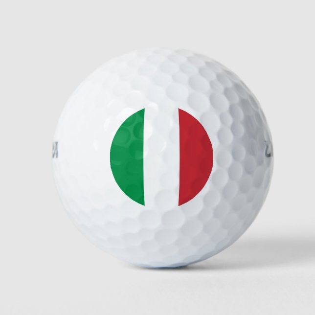 Balles De Golf Wilson Golf Ball avec drapeau d'Italie (Devant)