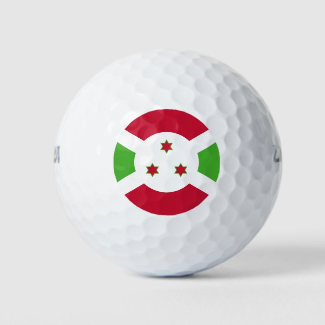 Balles De Golf Wilson Golf Ball avec drapeau du Burundi (Devant)