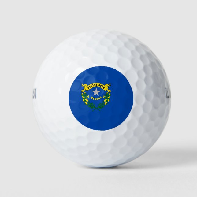 Balles De Golf Wilson Golf Ball avec drapeau du Nevada (Devant)