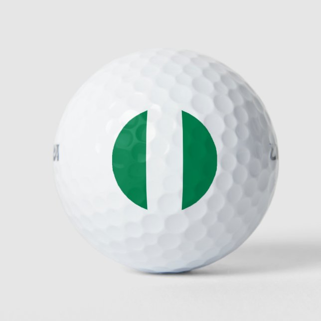 Balles De Golf Wilson Golf Ball avec drapeau du Nigeria (Devant)