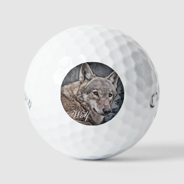 Balles De Golf Wolf ゴルフボール (Recto)